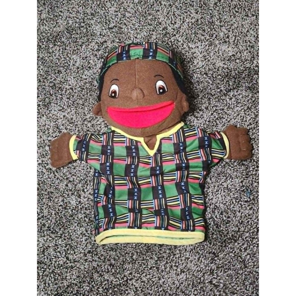 Lakeshore Let’s Talk! Ghanaian Boy Hand Puppet Plush Educational Toy